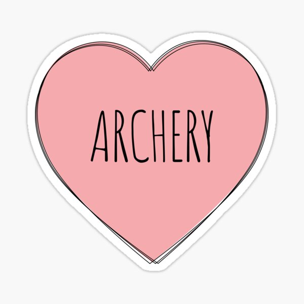 Item preview, I Love Archery Heart designed and sold by MaryAller.