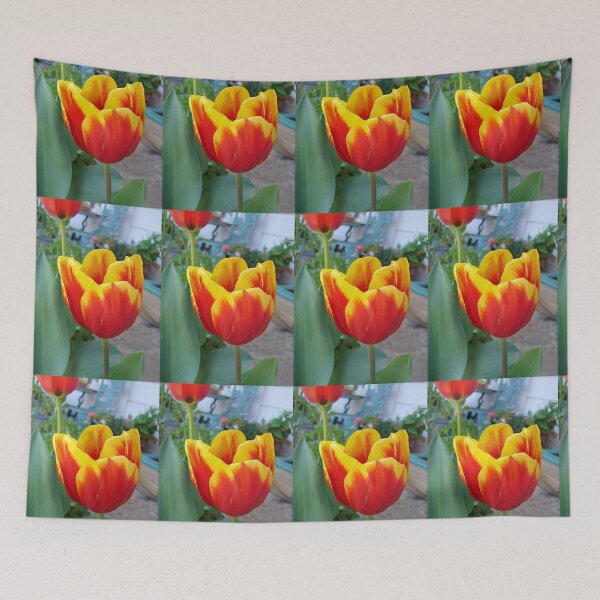 Item preview, Red Tulip Flower - With Yellow Edges designed and sold by Sarah  Rajkotwala.