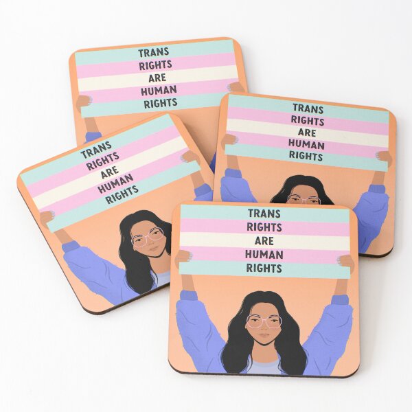 Item preview, Trans Rights Are Human Rights Digital Illustration designed and sold by danilawart.