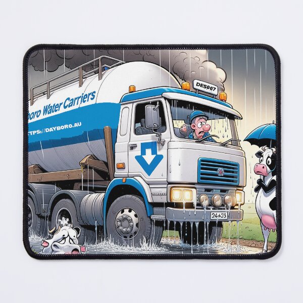 Item preview, Imagine being a Water Delivery Company and it does not stop raining. designed and sold by Moo-larious Creations From Down Udder.