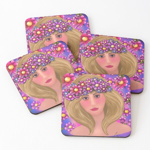 Item preview, Crown of Flowers Pretty Girl  designed and sold by CheriesArt.