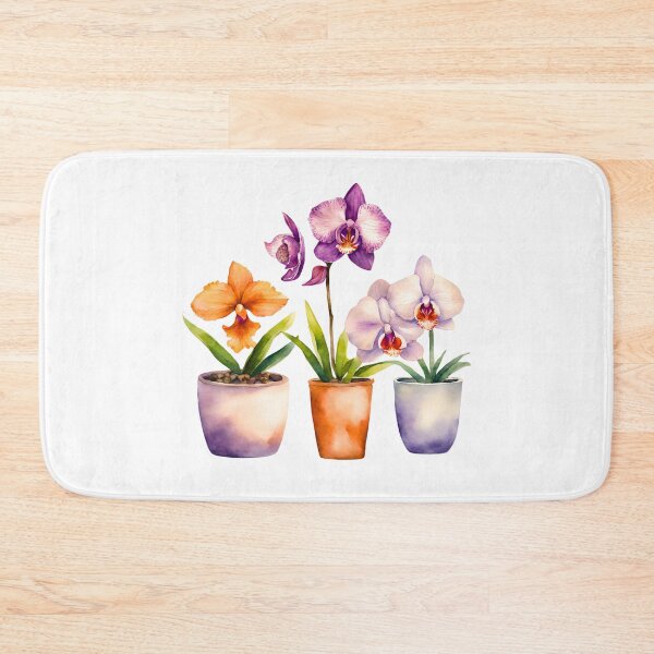 Item preview, Potted Orchid Trio Watercolor designed and sold by Fredster1966.