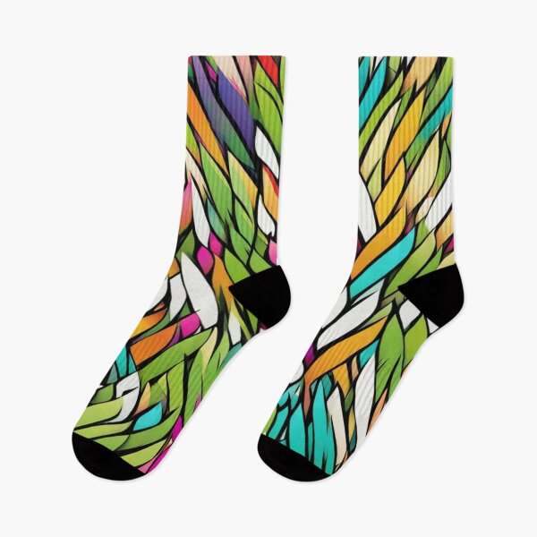 Item preview, Abstract Colorful Leaves Pattern designed and sold by calibrit.
