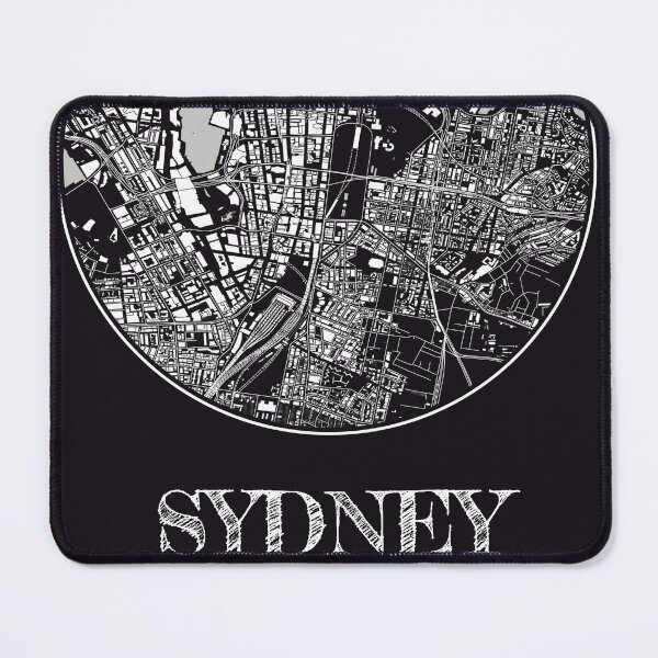 Item preview, Sydney Coordinates - Stylish Monochrome Map Art designed and sold by ElLocoMus.