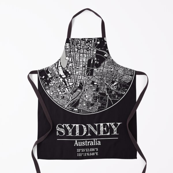 Item preview, Sydney Coordinates - Stylish Monochrome Map Art designed and sold by ElLocoMus.