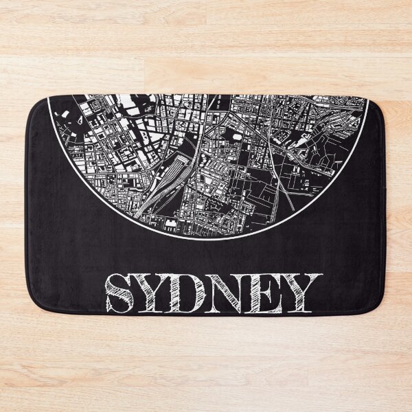 Item preview, Sydney Coordinates - Stylish Monochrome Map Art designed and sold by ElLocoMus.