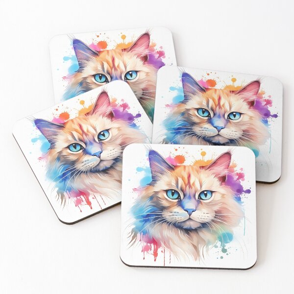 Item preview, Birman Cat - Watercolor designed and sold by CatsAndDogs-TF.