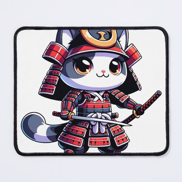 Item preview, Kawaii samurai cat designed and sold by FerdiEverywhere.