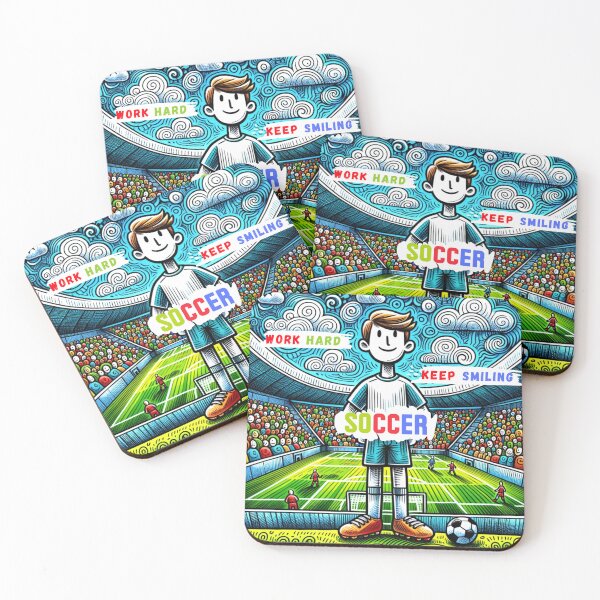 Item preview, Soccer - Work hard keep smiling designed and sold by lukaszk01.