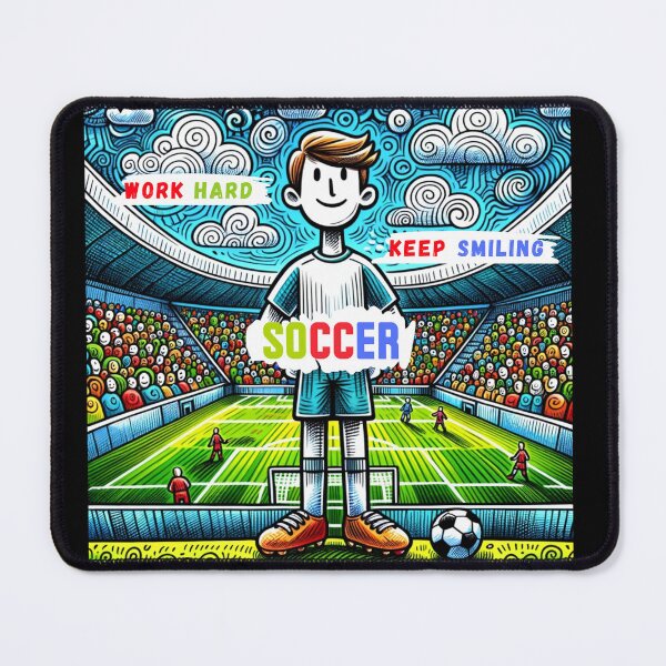 Item preview, Soccer - Work hard keep smiling designed and sold by lukaszk01.