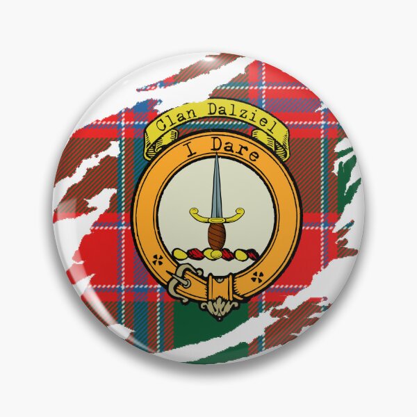 Artikelvorschau, Dalziel Crest schottischer Nachname Tartan entworfen und verkauft von BagTown Clans.