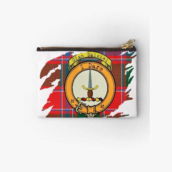 Item preview, Dalziel Crest Scottish Surname Tartan designed and sold by BagTown Clans.
