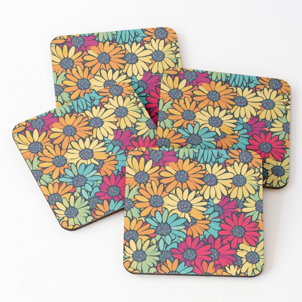 Item preview, Abstract Colorful Daisy Pattern designed and sold by calibrit.