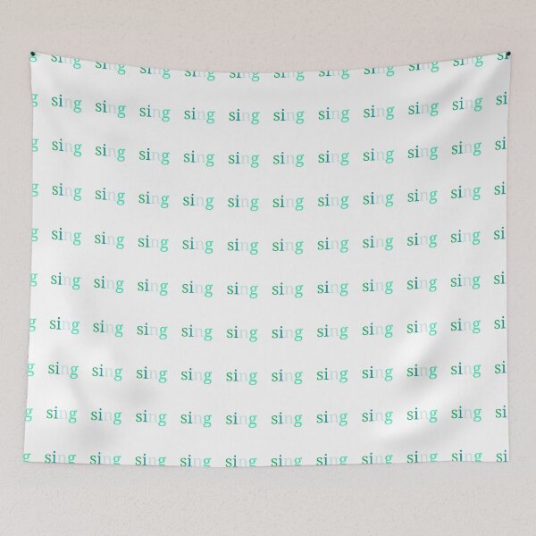 Item preview, Sing. One word Blue Green Teal designed and sold by artdesignbysam.