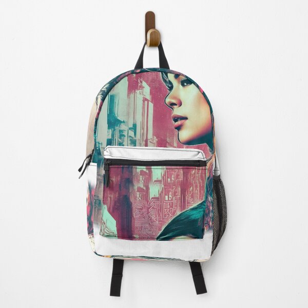Item preview, Oriental Spy Girl in a Cyberpunk Paris designed and sold by OnlyClassicArt.
