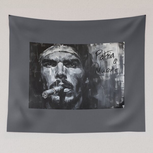 Item preview, Rebel Reverberation- A Monochromatic Ode to Che Guevara's Unyielding Spirit, Wrapped in Cigar Smoke designed and sold by OlfactoART Studio.