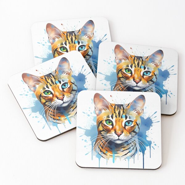 Item preview, Bengal Cat - Watercolor designed and sold by CatsAndDogs-TF.