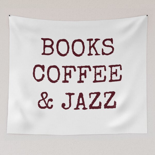 Item preview, Books coffee and Jazz designed and sold by Inspirationmotivation.