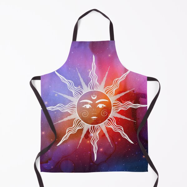 Item preview, Cosmic Aesthetic Sun in Blue and Purple Watercolor Ink Sky designed and sold by Trish Dish.