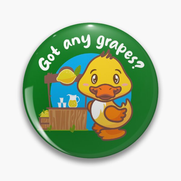 Item preview, Got any grapes? Annoying duck (on dark colors) designed and sold by messy-nessie.