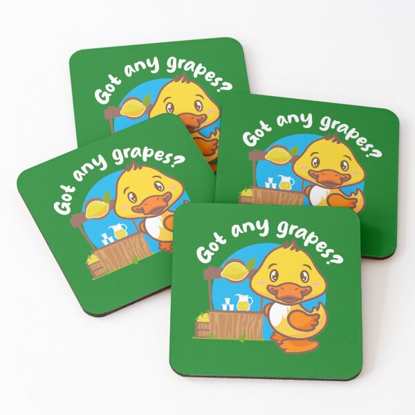 Item preview, Got any grapes? Annoying duck (on dark colors) designed and sold by messy-nessie.