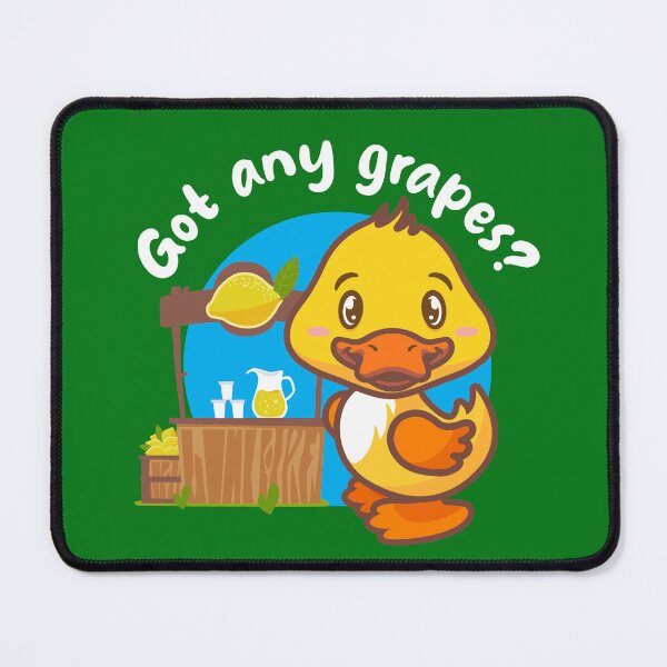 Item preview, Got any grapes? Annoying duck (on dark colors) designed and sold by messy-nessie.