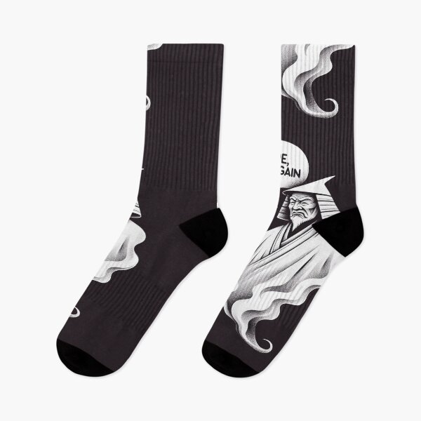 Item preview, Samurai Spirit's Witty Decline: The 'Nope, Not Again' Ghost designed and sold by ShogunStyle.