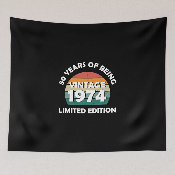 Item preview,  Retro vintage 1974 limited edition 50 years of being awesome vintage 1974 designed and sold by ShopSmart213.