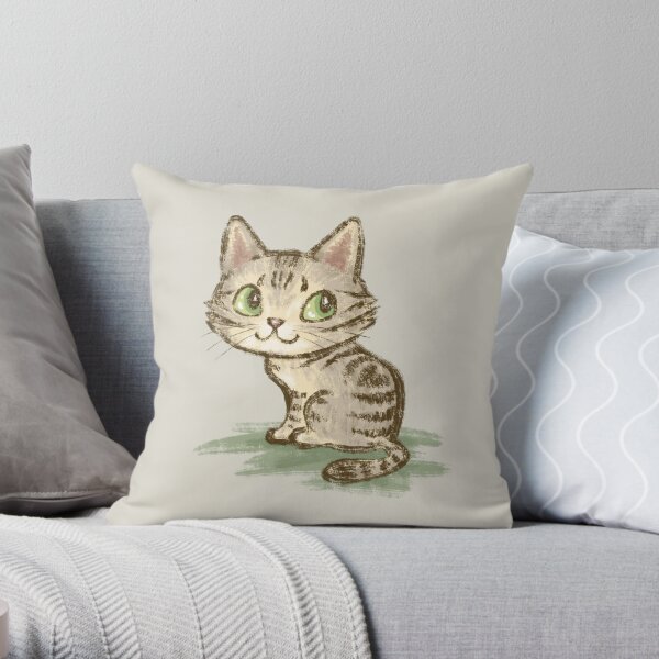 Happy Cat Pillows & Cushions for Sale | Redbubble