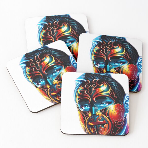 Item preview, Warrior Hori, face tattoo celebrates cultural heritage." designed and sold by WHITI_MANAWA.