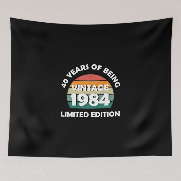 Item preview, 40 Years Of Being Awesome Vintage 1984 Limited Edition designed and sold by ShopSmart213.