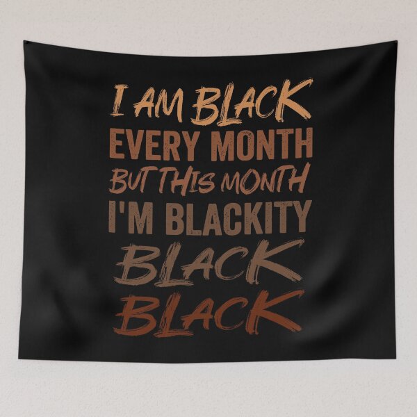 Item preview, I'm Blackity Black African American Afro Black History Month designed and sold by MobyStickers.
