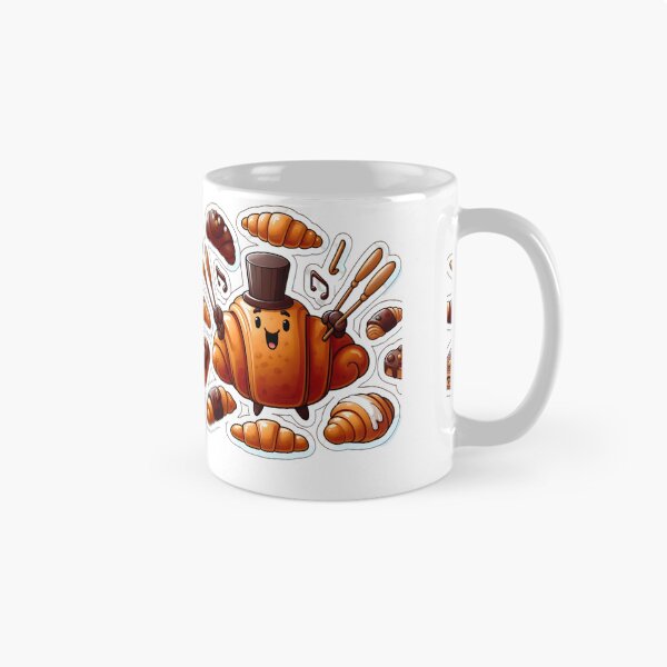 Item preview, Croissant Crescendo: Flaky Orchestra's Sweet Symphony Delight! designed and sold by AI-Only Creations.