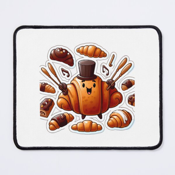 Item preview, Croissant Crescendo: Flaky Orchestra's Sweet Symphony Delight! designed and sold by AI-Only Creations.
