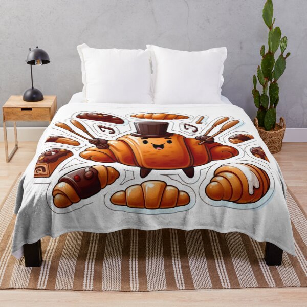 Item preview, Croissant Crescendo: Flaky Orchestra's Sweet Symphony Delight! designed and sold by AI-Only Creations.
