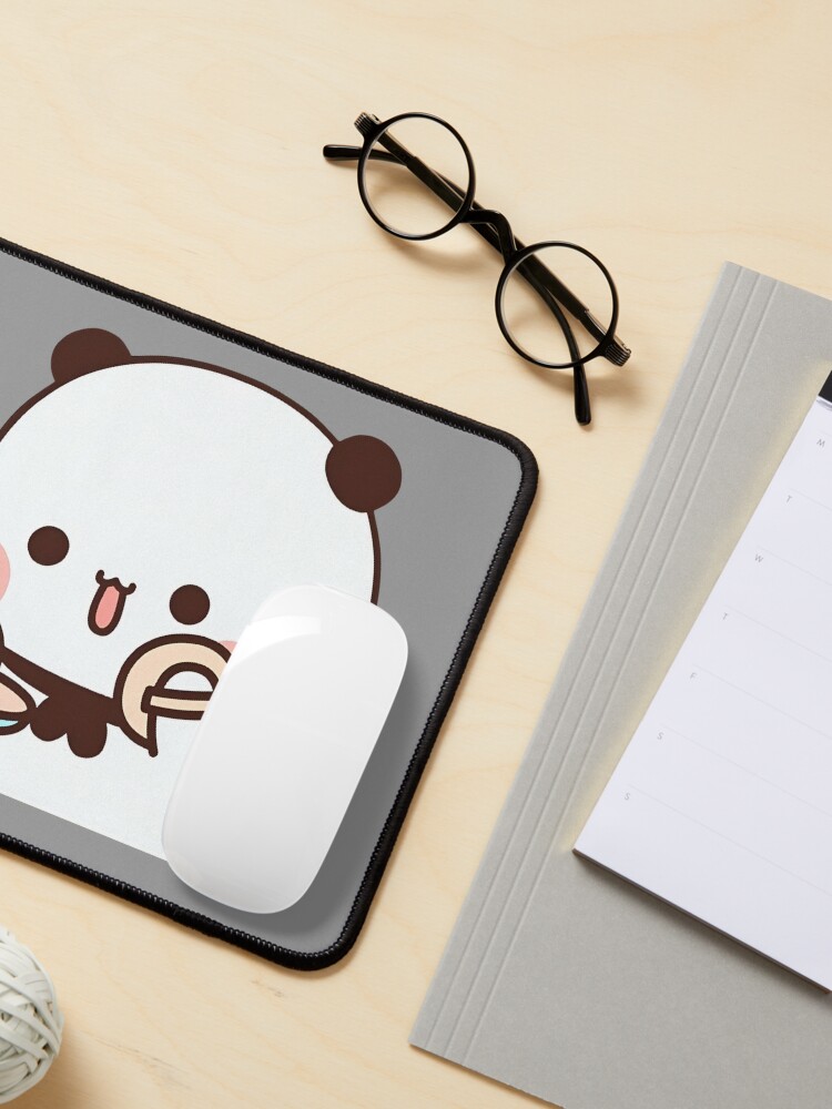 Pretty BuBu Panda getting ready to meet DuDu | Mouse Pad