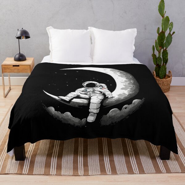 Item preview, Astronaut chilling on a Crescent Moon designed and sold by wingstar.