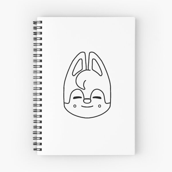 Item preview, Stray Kids - Skzoo Wolfchan Head [BLACK OUTLINE] designed and sold by itsaiaaa.