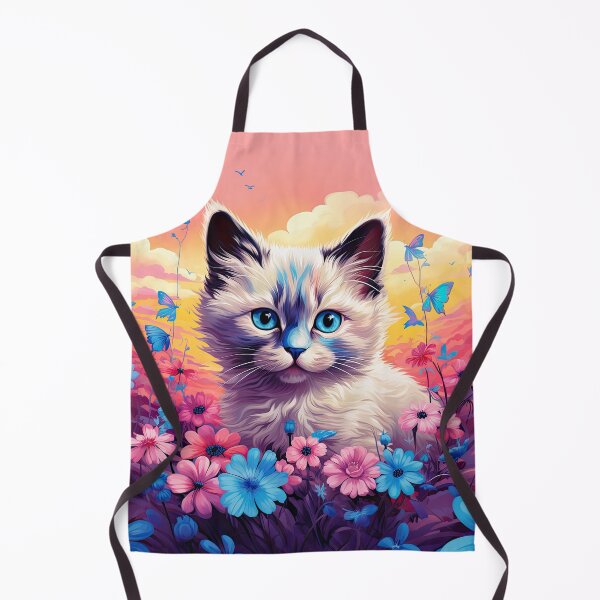 Item preview, Whiskers of Wonder: Y2K Rainbow Ragdoll Kitten Apparel and Accessories - Purr-fectly Whimsical Style! designed and sold by ChromaKins.