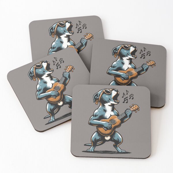 Item preview, Dog Playing Guitar Sing Staffordshire Terrier Staffie Funny designed and sold by d247.