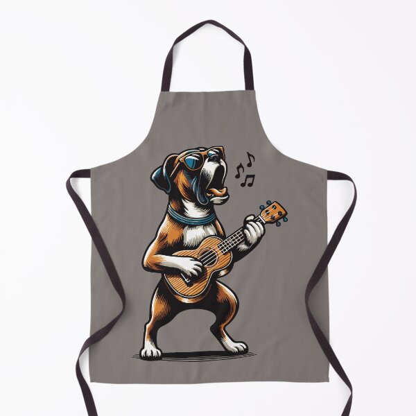 Item preview, Dog Playing Guitar Singing Boxer Dog Funny designed and sold by d247.