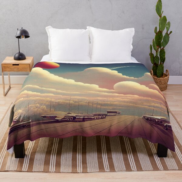 Item preview, Retrofuturistic hovercar parking lot designed and sold by Rebelka.