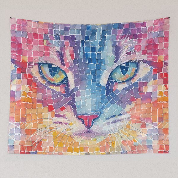 Item preview, Colorful Block Cat designed and sold by chi3-jp.