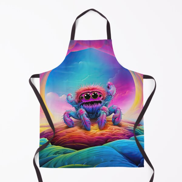 Item preview, Tiny Dancers: Y2K Rainbow Jumping Spider Apparel and Accessories - Spin Whimsy into Style! designed and sold by ChromaKins.