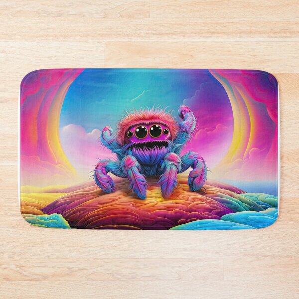 Item preview, Tiny Dancers: Y2K Rainbow Jumping Spider Apparel and Accessories - Spin Whimsy into Style! designed and sold by ChromaKins.