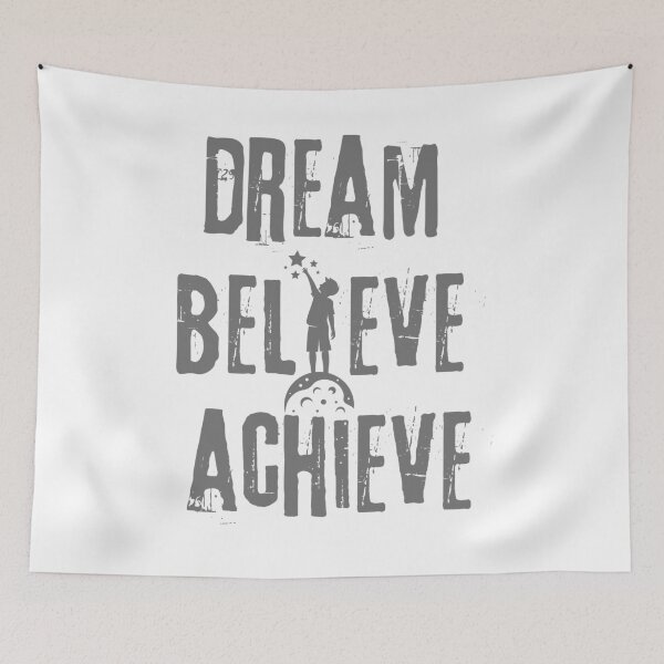 Item preview, Dream Believe Achieve Moon and Star designed and sold by adlibmaria.