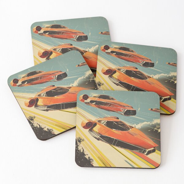 Item preview, Retrofuturistic hovercar race 2 designed and sold by Rebelka.