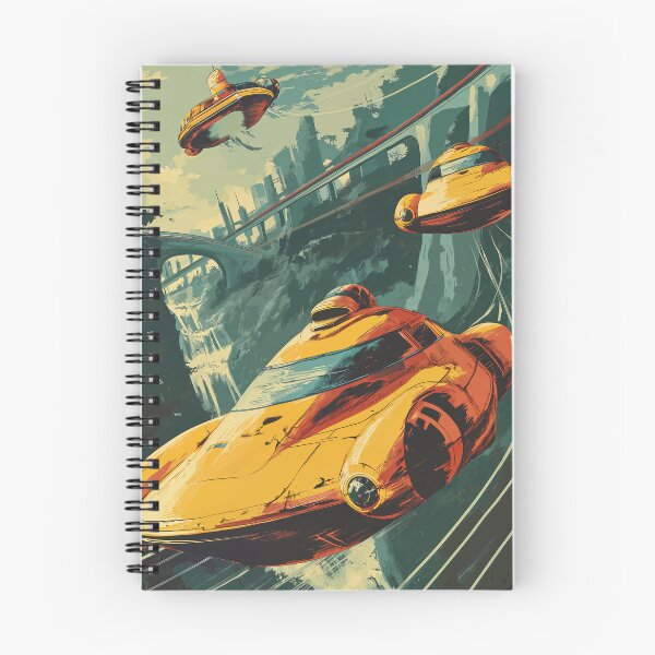 Item preview, Retrofuturistic hovercar race 3 designed and sold by Rebelka.