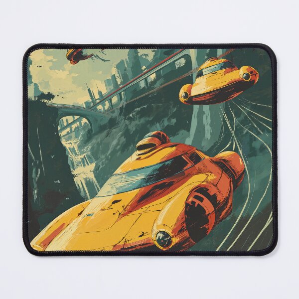 Item preview, Retrofuturistic hovercar race 3 designed and sold by Rebelka.