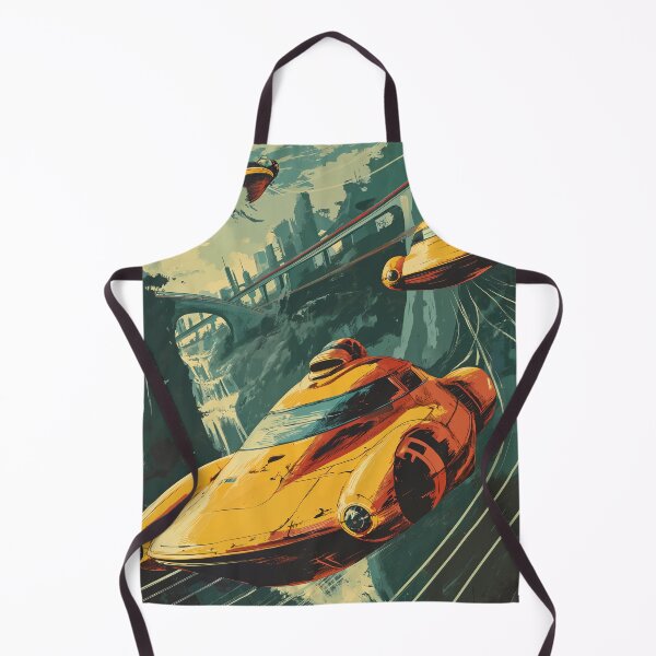 Item preview, Retrofuturistic hovercar race 3 designed and sold by Rebelka.
